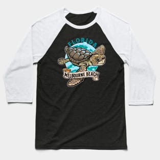Loggerhead Sea Turtle Melbourne Beach Florida Baseball T-Shirt